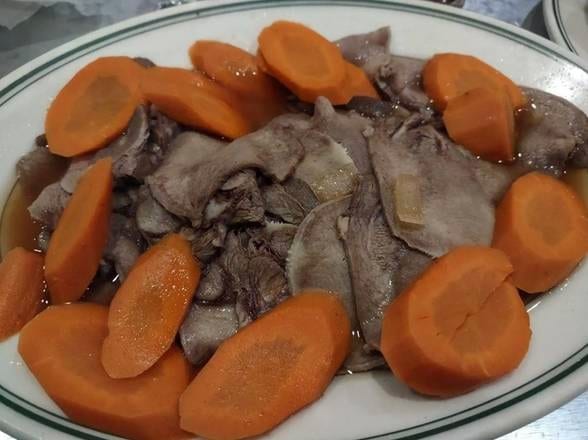 Boiled Beef Tongue Dinner.