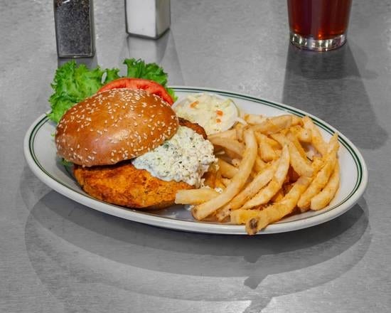 Salmon Burger.