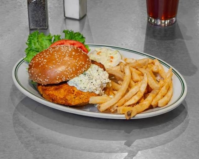 Salmon Burger.